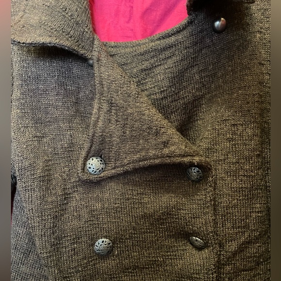 Free people wool double breasted sweater with embroidery (rare) - Picture 3 of 8